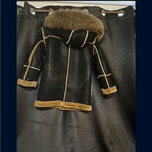 Youth boys Black and tan  Dakota outerwear coat. Size 7